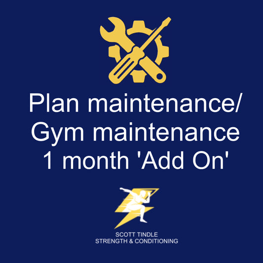 1 Month maintenance 'Add On'